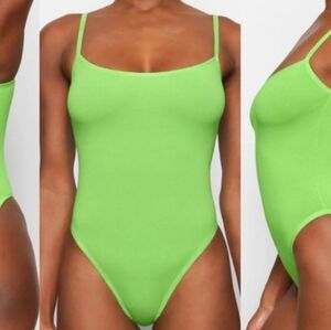 SKIMS Lime Green Bodysuit